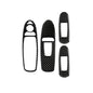 4 PCS Car Carbon Fiber Window Lift Panel Decorative Sticker for Infiniti Q50 2014-2020, Left Drive, Window Lift Panel (A)