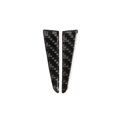 2 PCS Car Carbon Fiber Steering Wheel Below Decorative Sticker for Infiniti Q50 / Q60 2014-2020, Steering Wheel Below