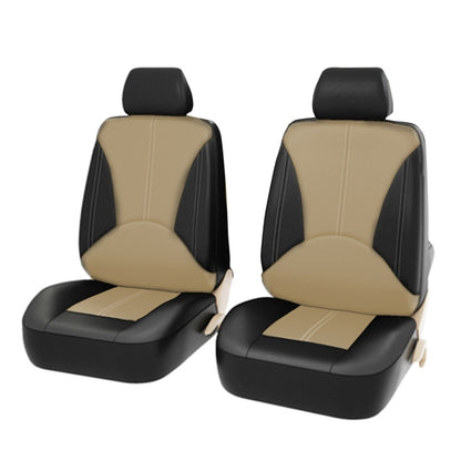 4 in 1 Universal PU Leather Four Seasons Anti-Slippery Front Seat Cover Cushion Mat Set for 2 Seat Car