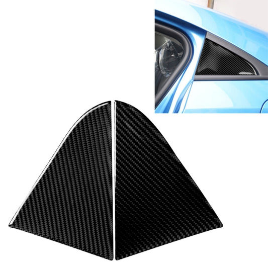 Car Carbon Fiber Rear Triangle Glass Decorative Sticker for Chevrolet Cruze 2009-2015, Left and Right Drive Universal, Rear Triangle Glass