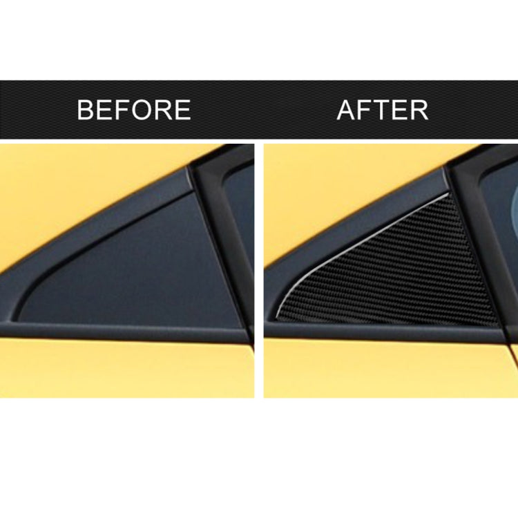 Car Carbon Fiber Rear Triangle Glass Decorative Sticker for Chevrolet Cruze 2009-2015, Left and Right Drive Universal, Rear Triangle Glass