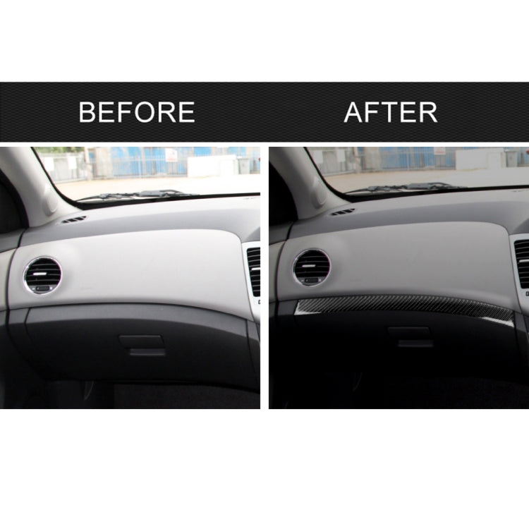 Car Carbon Fiber Dashboard Decorative Stripe for Chevrolet Cruze 2009-2015, Right Drive, Dashboard (RH)