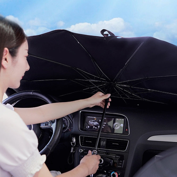 Car Retractable Sunshade Sunscreen Heat Insulation Front Windshield Sunshade, Large Size, Large Size