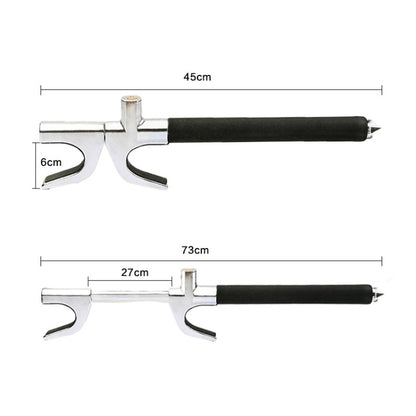 Car Adjustable Telescopic U Shape Steering Wheel Lock Anti-theft Cipher Lock with Safety Hammer, with Safety Hammer