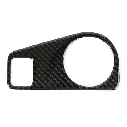 Car Carbon Fiber Headlight Switch Panel Decorative Sticker for Volkswagen Tiguan L, High Configuration, Headlight Switch, High Configuration