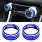 2 PCS Car Aluminum Alloy Air Conditioner Knob Case for Toyota RAV4 / Wildlander, For Toyota RAV4 / Wildlander (Black), For Toyota RAV4 / Wildlander (Blue), For Toyota RAV4 / Wildlander (Red)