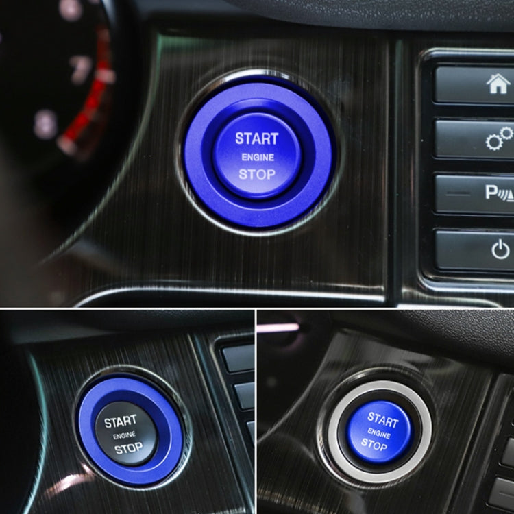 Car Engine Start Key Push Button Ring Trim Metal Sticker Decoration for Land Rover/Jaguar, For Land Rover/Jaguar