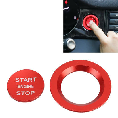 Car Engine Start Key Push Button Ring Trim Metal Sticker Decoration for Land Rover/Jaguar, For Land Rover/Jaguar