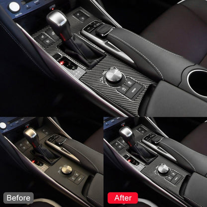Car Carbon Fiber Gear Position Panel Decorative Sticker for Lexus IS250 2013-, Left Drive A Style, Gear Position A Style