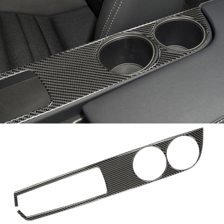 Car Carbon Fiber Water Cup Holder Panel Decorative Sticker for Lexus IS250 2013-, Left Drive, Water Cup Holder