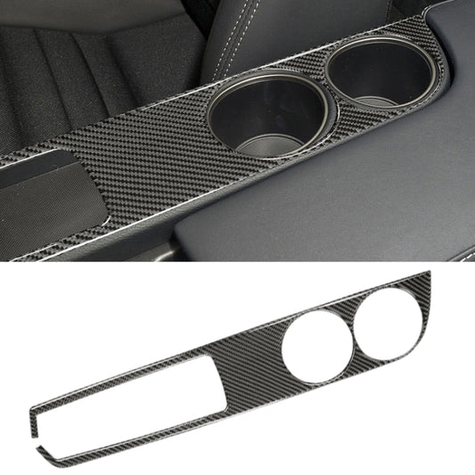 Car Carbon Fiber Water Cup Holder Panel Decorative Sticker for Lexus IS250 2013-, Left Drive, Water Cup Holder