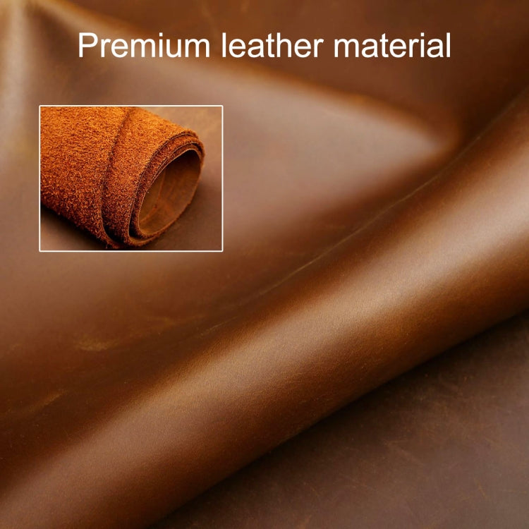 Hallmo Car Cowhide Leather Key Protective Cover Key Case for LEADING IDEAL One, For LEADING IDEAL One