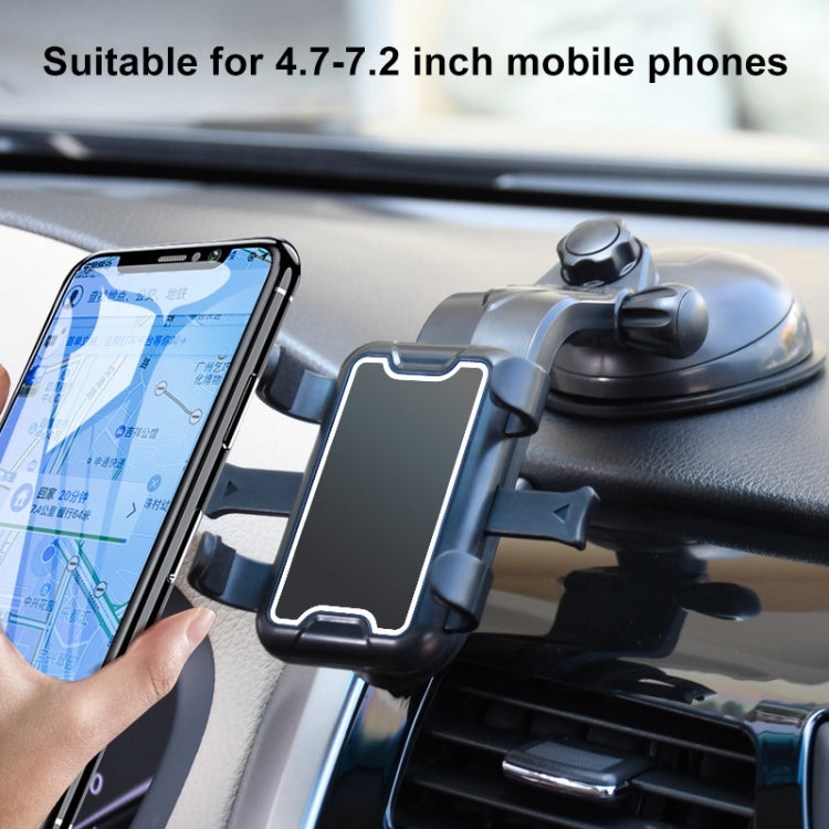 Universal Car Sucker Mobile Phone Holder, Sucker Holder (Black)