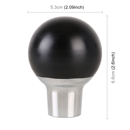 Universal Car Small Round Ball Resin + Carbon Fiber Metal Gear Shift Knob, Small Round Ball (Black), Small Round Ball (White)