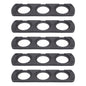 5 PCS 3-Hole Car Modified USB Charging Voltmeter Cigarette Lighter Panel, 3-Hole