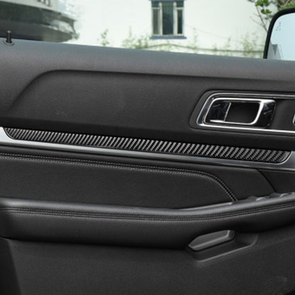 Car Carbon Fiber Threshold Decorative Sticker for Ford Explorer 2016-2019, Left Drive, Threshold