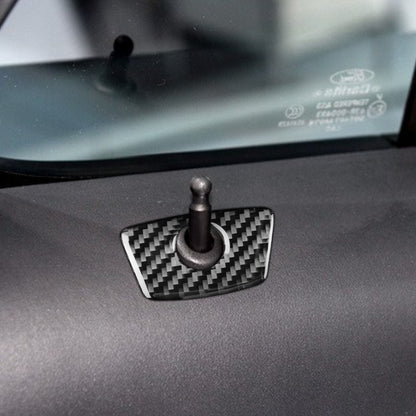Car Carbon Fiber Door Decorative Sticker for Ford Explorer 2013-2019, Left Drive, Door