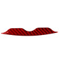 Car Carbon Fiber Air Conditioning Adjustment Panel Decorative Strip for Nissan 370Z / Z34 2009-, Left and Right Drive Universal, 2 in 1 Air Conditioning Adjustment Panel