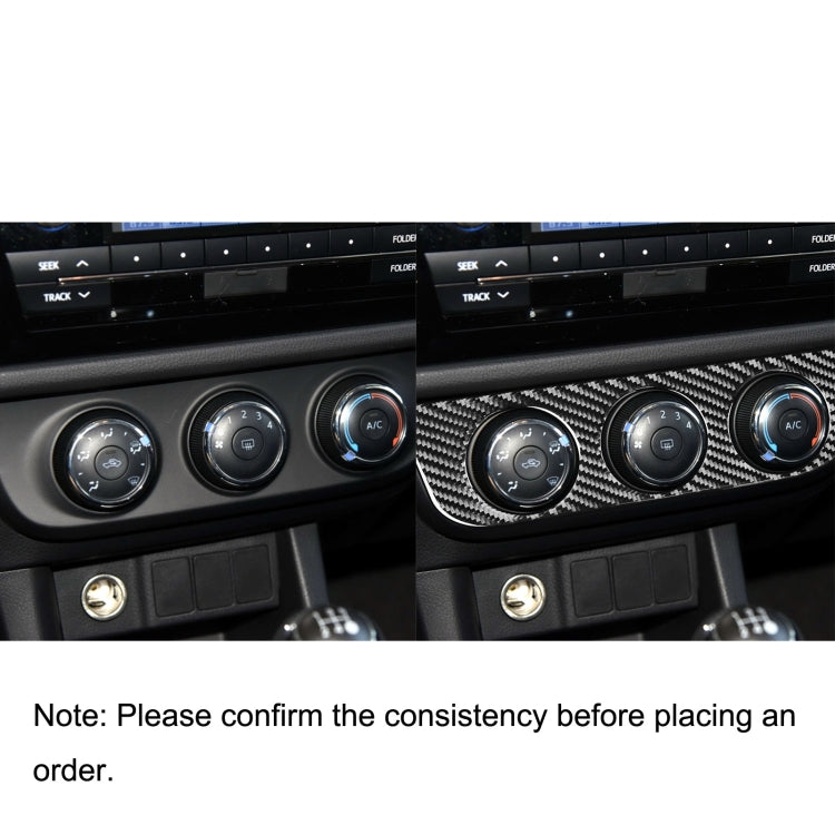 Car Carbon Fiber Air Conditioning Switch Panel Decorative Sticker for Toyota Corolla / Levin 2014-2018, Left Drive, Air Conditioning Switch Panel, Left Drive