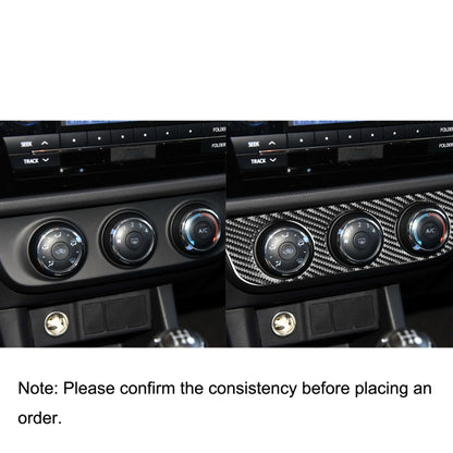 Car Carbon Fiber Air Conditioning Switch Panel Decorative Sticker for Toyota Corolla / Levin 2014-2018, Left Drive, Air Conditioning Switch Panel, Left Drive