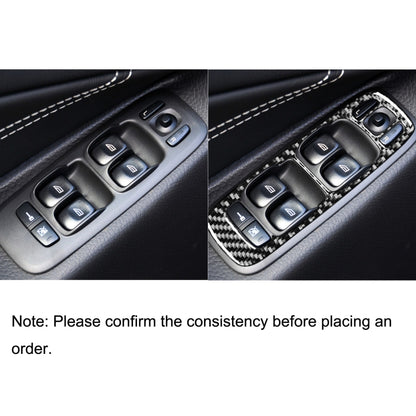 Car Carbon Fiber Window Lift B Decorative Sticker for Volvo XC90 2008-2014, Left Drive, Window Lift B, Left Drive
