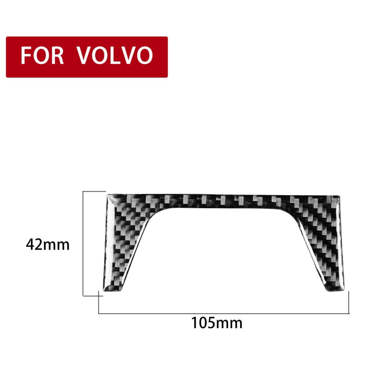 Car Carbon Fiber Rear Control Panel Decorative Sticker for Volvo XC90 2003-2014, Left and Right Drive Universal, Rear Control Panel