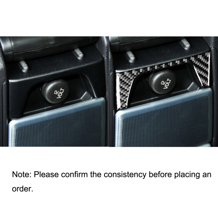 Car Carbon Fiber Rear Control Panel Decorative Sticker for Volvo XC90 2003-2014, Left and Right Drive Universal, Rear Control Panel