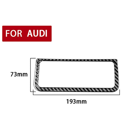 Car Carbon Fiber Rear Air Conditioning Frame Sticker for Audi A6L / A7 2019-, Left and Right Drive Universal, Rear Air Conditioning Frame