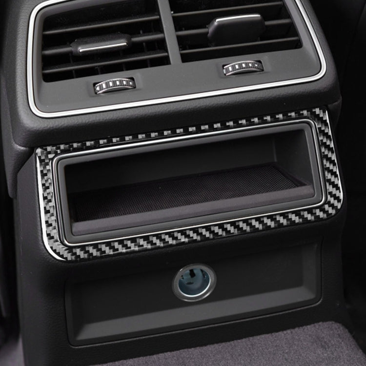 Car Carbon Fiber Rear Air Conditioning Frame Sticker for Audi A6L / A7 2019-, Left and Right Drive Universal, Rear Air Conditioning Frame