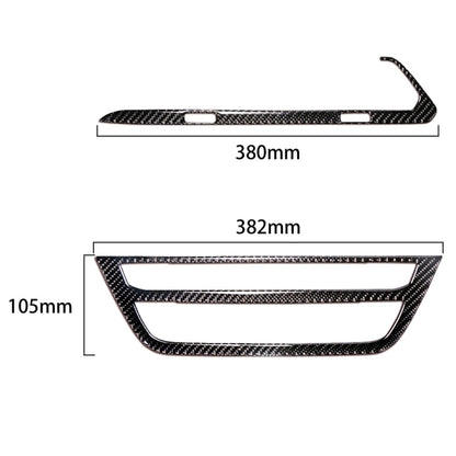 2 in 1 Car Carbon Fiber Air Conditioner CD Control Panel M Performance Decorative Sticker for BMW G01 X3 2018-2020 / G02 X4 2019-2020, Left Drive, 2 in 1 Air Conditioner CD Control Panel