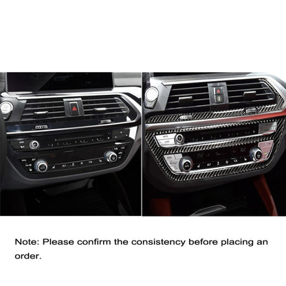 2 in 1 Car Carbon Fiber Air Conditioner CD Control Panel M Performance Decorative Sticker for BMW G01 X3 2018-2020 / G02 X4 2019-2020, Left Drive, 2 in 1 Air Conditioner CD Control Panel