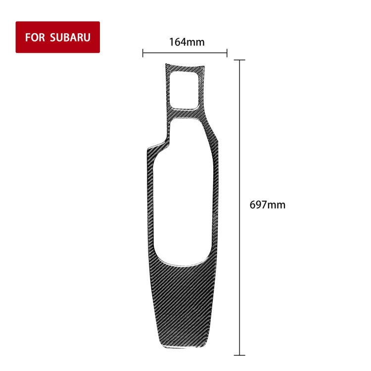 Car Carbon Fiber Central Armrest Panel Decorative Sticker for Subaru BRZ / Toyota 86 2017-2019, Left Drive, Central Armrest Panel, Left Drive