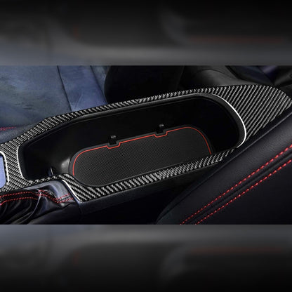 Car Carbon Fiber Central Armrest Panel Decorative Sticker for Subaru BRZ / Toyota 86 2017-2019, Left Drive, Central Armrest Panel, Left Drive