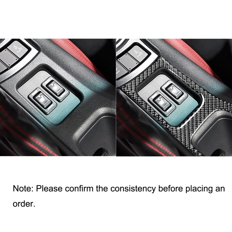 Car Carbon Fiber Central Armrest Panel Decorative Sticker for Subaru BRZ / Toyota 86 2017-2019, Left Drive, Central Armrest Panel, Left Drive