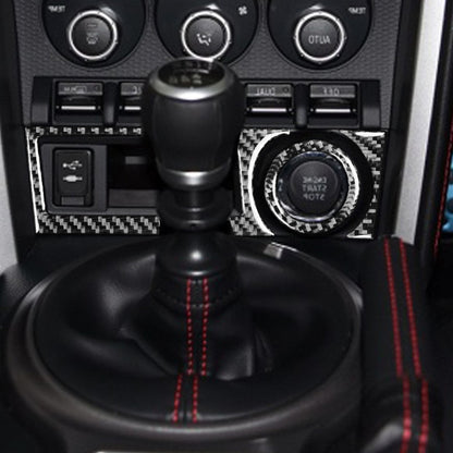 3 in 1 Car Carbon Fiber Storage Box A Decorative Sticker for Subaru BRZ / Toyota 86 2017-2019, Right Drive, Storage Box A, Right Drive