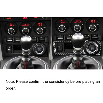 3 in 1 Car Carbon Fiber Storage Box A Decorative Sticker for Subaru BRZ / Toyota 86 2017-2019, Right Drive, Storage Box A, Right Drive