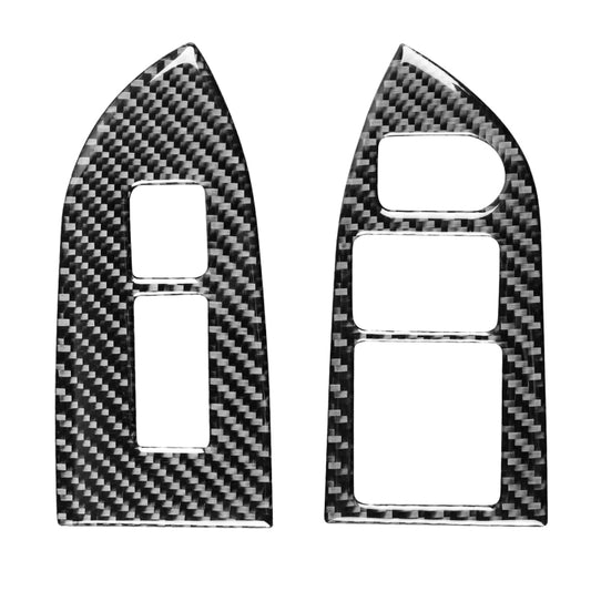 2 in 1 Car Carbon Fiber Window Lift Panel Decorative Sticker for Subaru BRZ / Toyota 86 2017-2019, Right Drive, Window Lift Panel, Right Drive