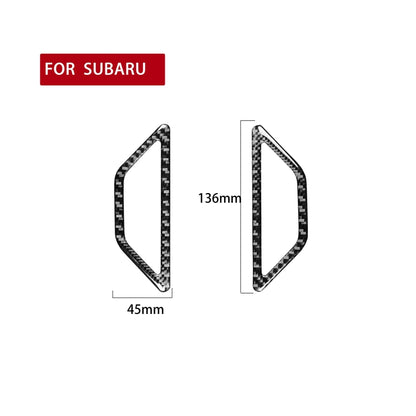 2 in 1 Car Carbon Fiber Two Sides Air Outlet Decorative Sticker for Subaru BRZ / Toyota 86 2017-2019, Left and Right Drive Universal, Two Sides Air Outlet