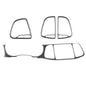 4 PCS / Set Carbon Fiber Car Central Control Instrument Set Decorative Sticker for Dodge Challenger 2015 to Now, Left Driving, Central Control Instrument Set
