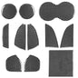 11 PCS / Set Carbon Fiber Car Door Slot Pad Decorative Sticker for Dodge Challenger 2015 to Now, Left Driving, Door Slot Pad