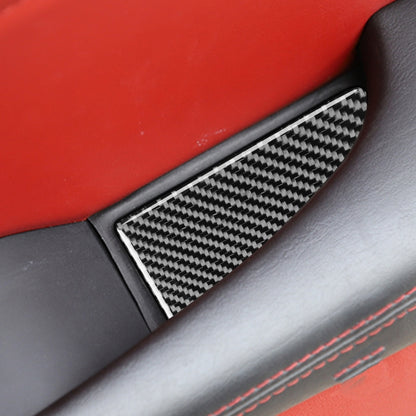 11 PCS / Set Carbon Fiber Car Door Slot Pad Decorative Sticker for Dodge Challenger 2015 to Now, Left Driving, Door Slot Pad