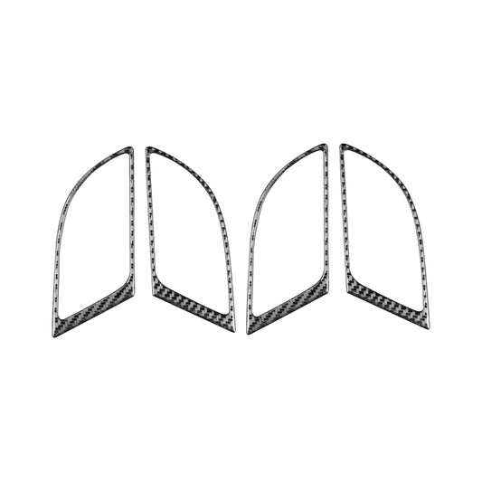 4 PCS / Set Carbon Fiber Car Inner Handle Frame Decorative Sticker for Honda CRV 2007-2011,Left and Right Drive Universal, Inner Handle Frame