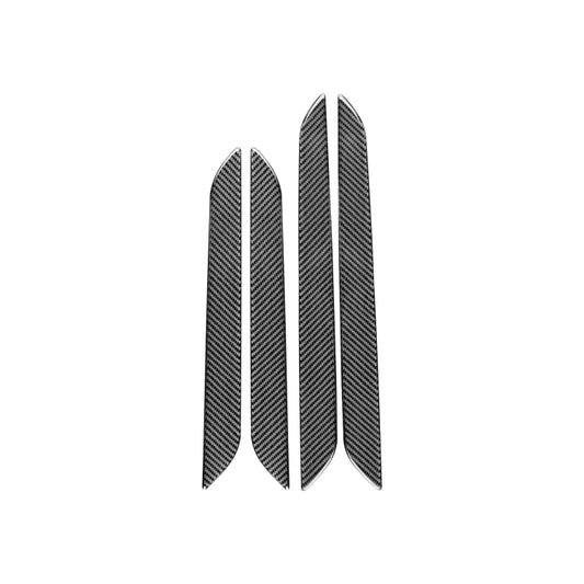 4 PCS / Set Carbon Fiber Car Interior Door Trim Decorative Sticker for Audi Q3 2013-2018,Left and Right Drive Universal, Interior Door Trim