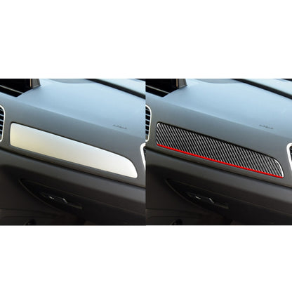 Carbon Fiber Car Co-pilot Trim Red Edge Decorative Sticker for Audi Q3 2013-2018,Left Drive, Co-pilot Trim Red Edge,Left Drive