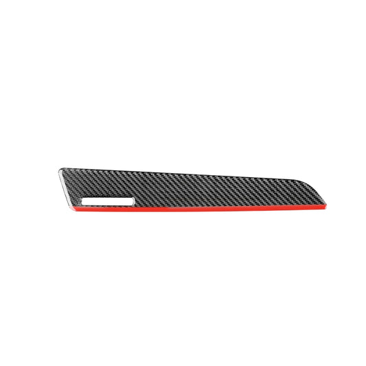 Carbon Fiber Car Co-pilot Trim Red Edge with Hole Decorative Sticker for Audi Q3 2013-2018,Left Drive, Co-pilot Trim Red Edge with Hole ,Left Drive