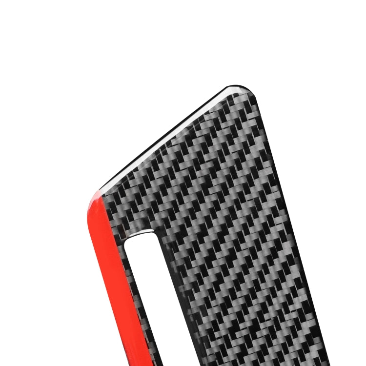 Carbon Fiber Car Co-pilot Trim Red Edge with Hole Decorative Sticker for Audi Q3 2013-2018,Left Drive, Co-pilot Trim Red Edge with Hole ,Left Drive