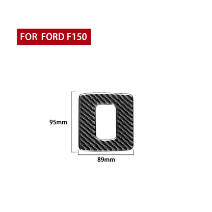 Car Carbon Fiber Throttle Brake Adjust Decorative Sticker for Ford F150 2017-2020, Left and Right Drive Universal, Throttle Brake