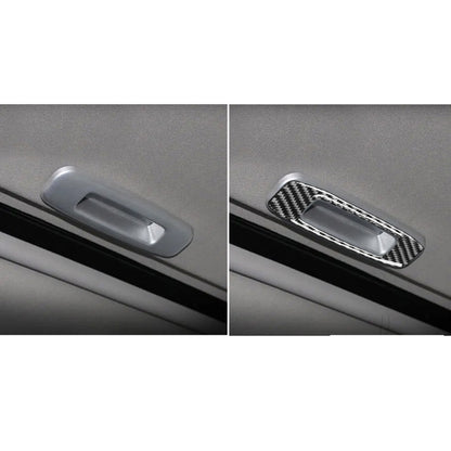 Car Carbon Fiber Skylight Handle Decorative Sticker for Mitsubishi Lancer EVO (DE/ES) 2008-2015, Left and Right Drive Universal, Skylight Handle (DE/ES)