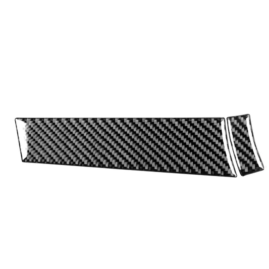 2 PCS Car Carbon Fiber Driver Dashboard Panel Decorative Sticker for Mitsubishi Lancer EVO 2008-2015, Left Drive, Driver Dashboard