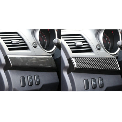 2 PCS Car Carbon Fiber Driver Dashboard Panel Decorative Sticker for Mitsubishi Lancer EVO 2008-2015, Left Drive, Driver Dashboard